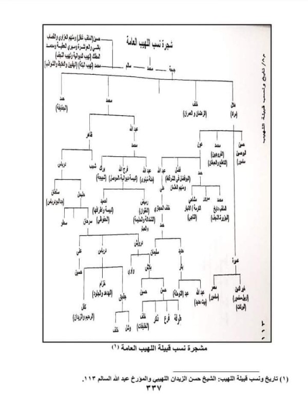 اللهيبي وش يرجعون ، اللهيبي من اي قبيلة؟